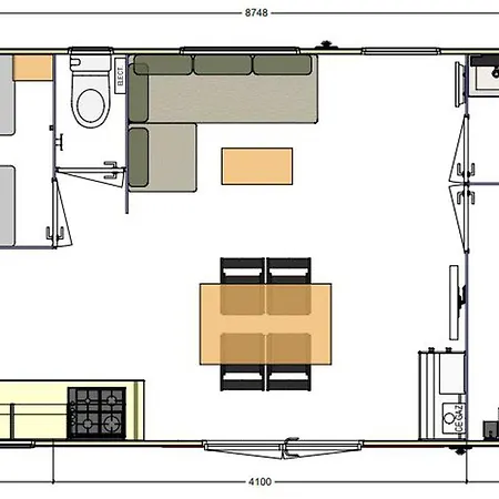 Kemp Mobil Avec Terrasse Pour 6 Personnes, 2 - Api-1-52-1132